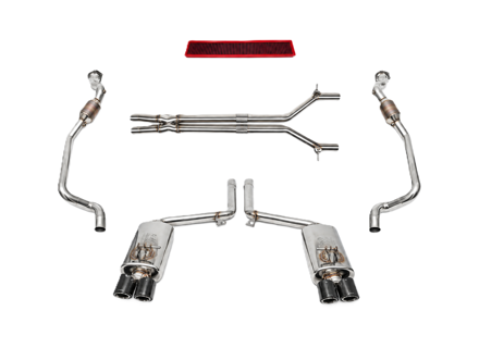 Fabspeed Exhaust Performance Package, Carbon Fiber WITHOUT ECU Upgrade. Porsche 970 Panamera Turbo / Turbo S (2010-2016) - 97004420015 - FS.POR.970T.SC, FS.POR.970T.XP, FB582/20, FS.POR.970T.MAXC